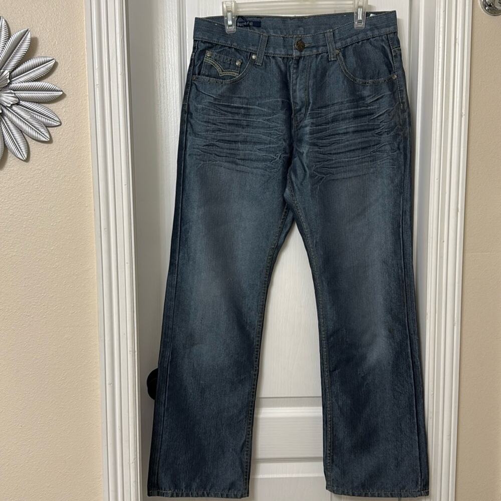 Sacred cult blue shiny jeans 32×30